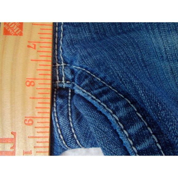 Miss Me Womens Boot Cut Denim Jeans Distresse Style JE8000BX Embellished Size 29 - Picture 5 of 16